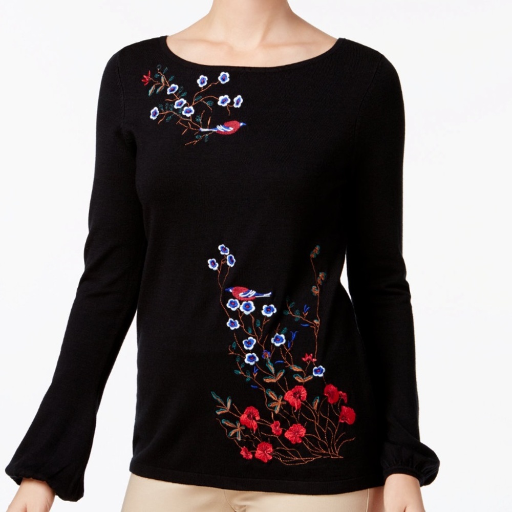 Charter Club Floral Sweater
